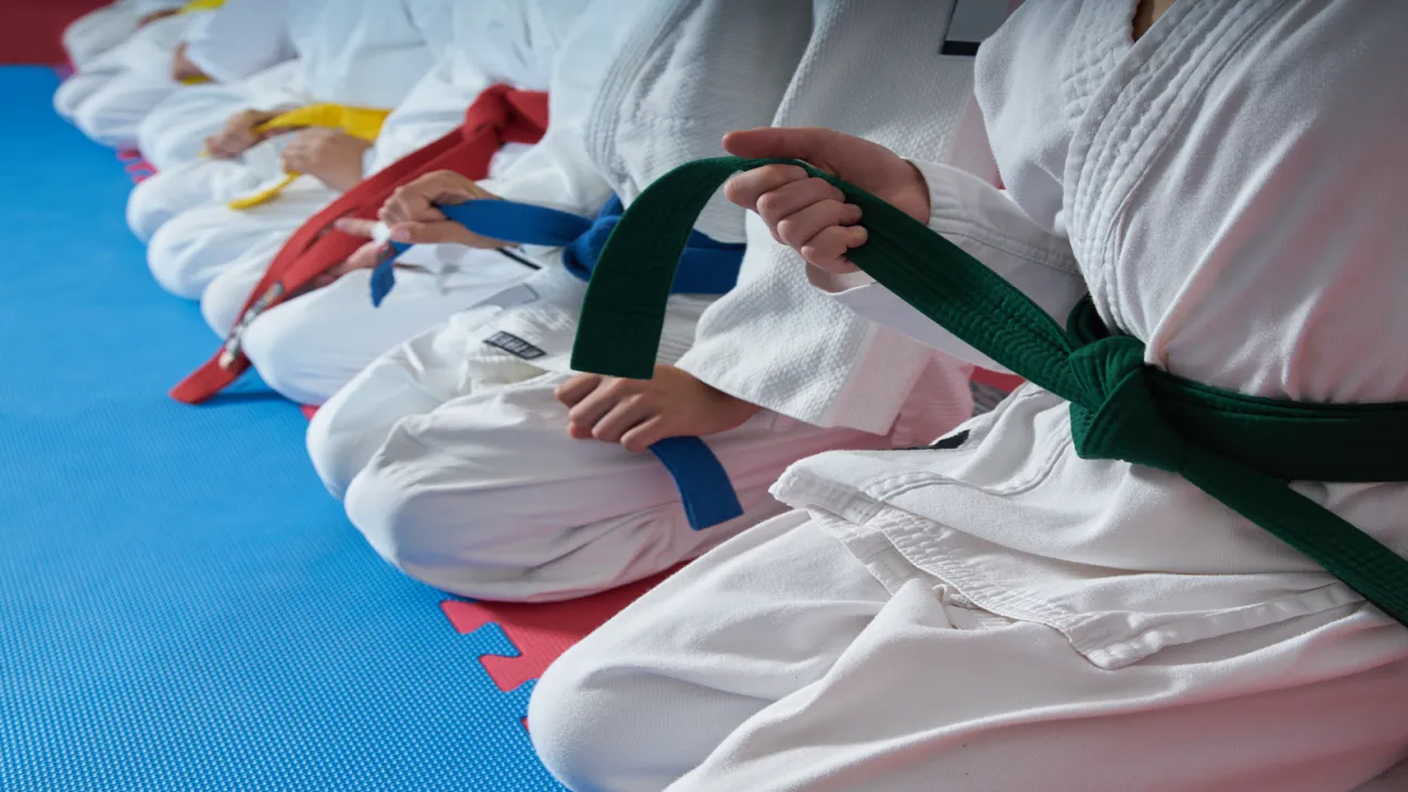 Different colors of Tae Kwon Do belts