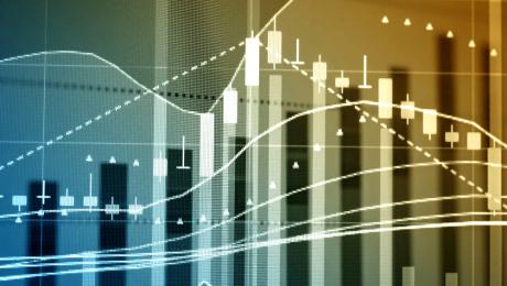 Financial Data on Monitor